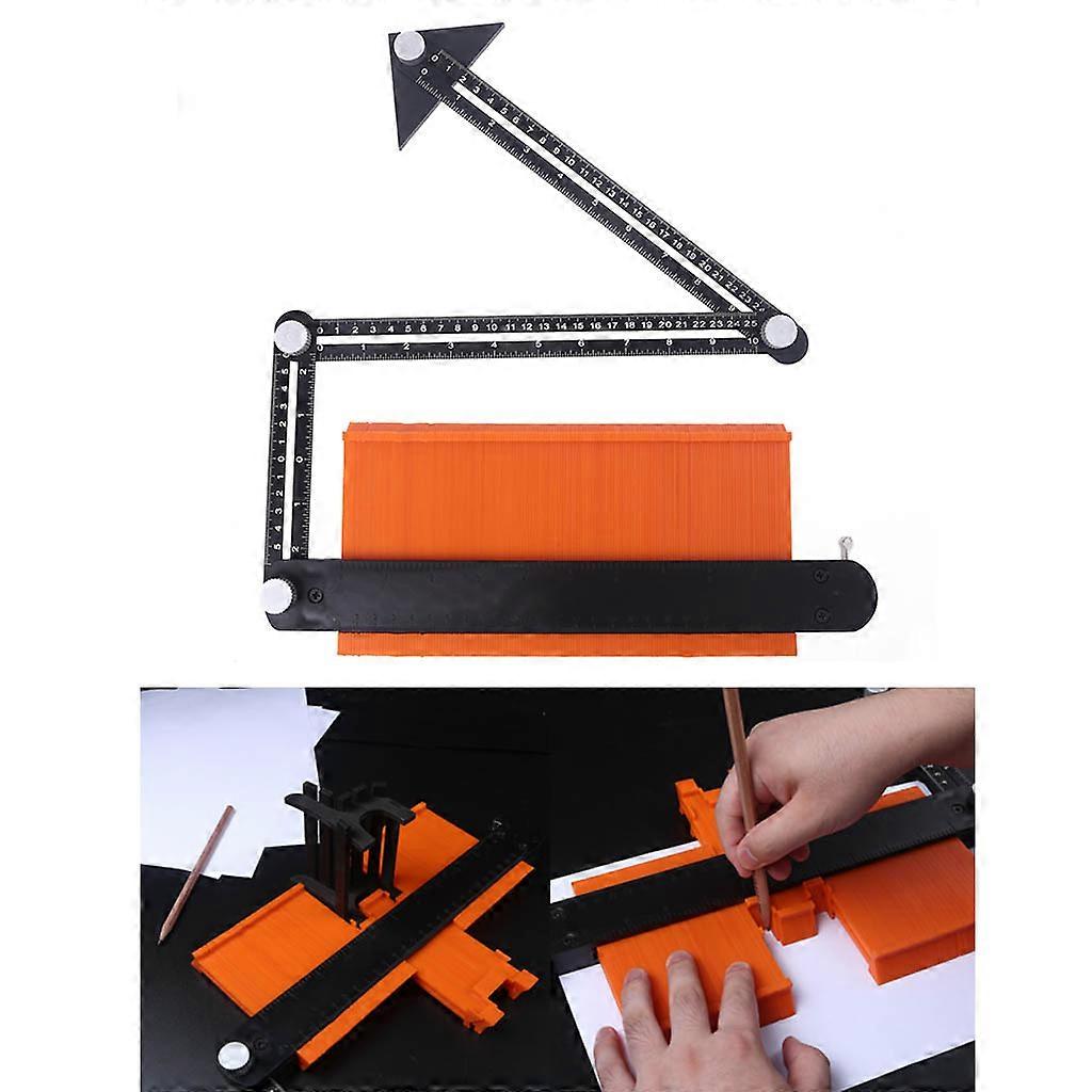 Contour Gauge with Metal Lock Irregular Welding Woodworking Tracing Handyman