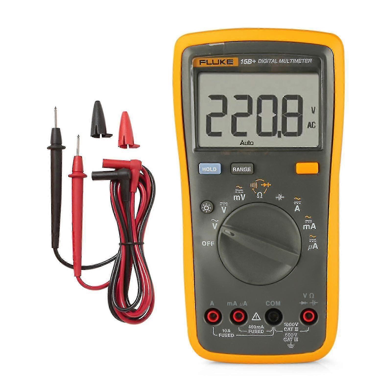Fluke F15b + 4000 Counts Multimeter Draagbare Digitale Multimeter Handheld Voltmeter Ampèremeter Voltage Meter Universele Meter Meting Ac / dc Voltage Resist