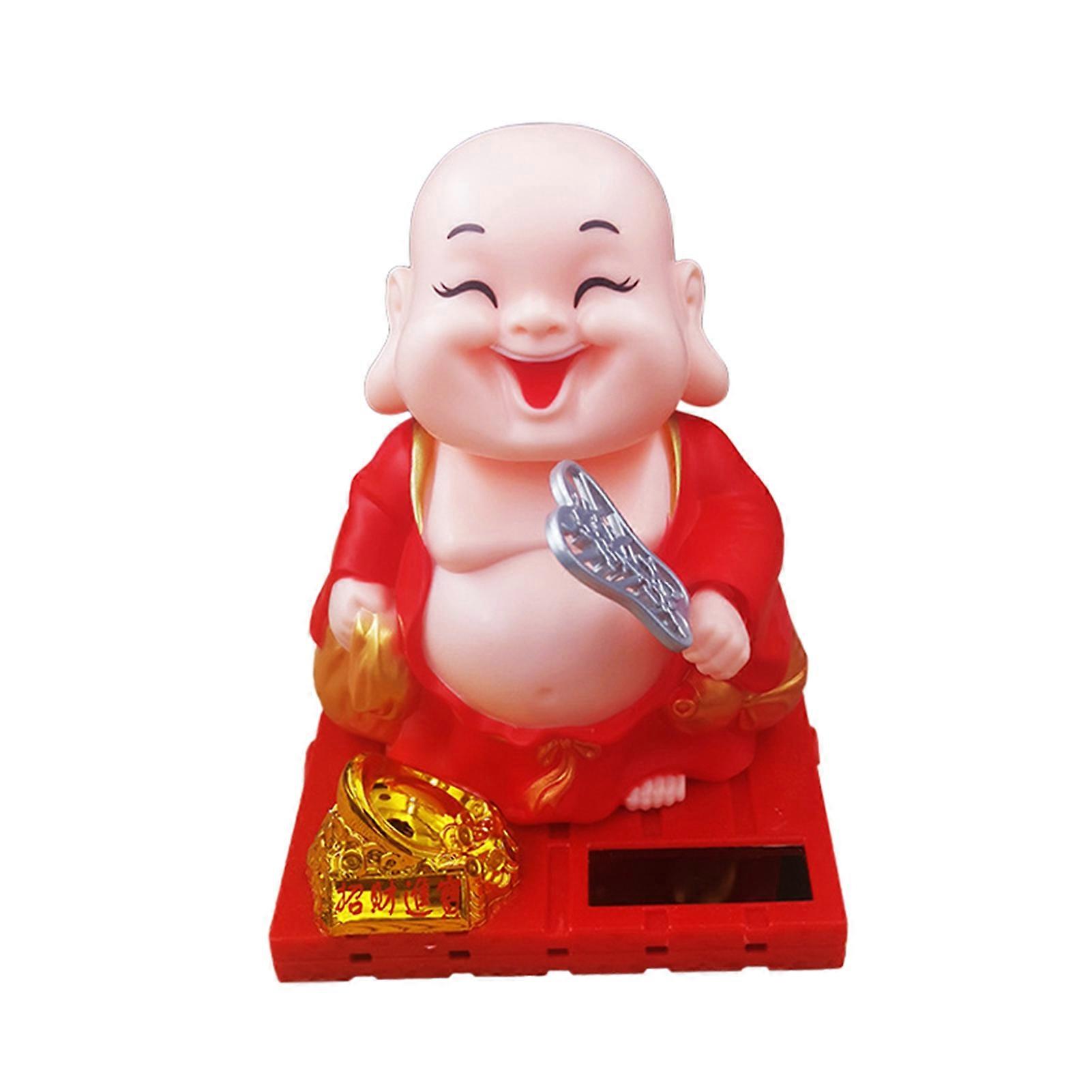 Buddha Statue Creative Anti-deform Plastic Interior Dashboard Decor Toy for Car