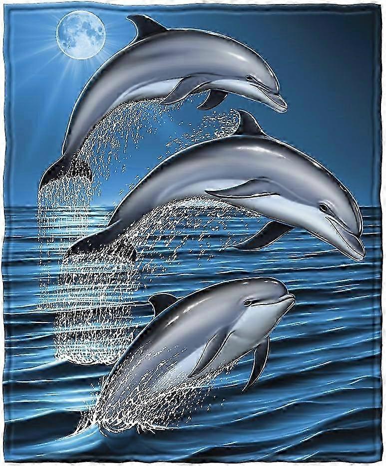 Delfiinifleecehuopa sänkyyn FFG16