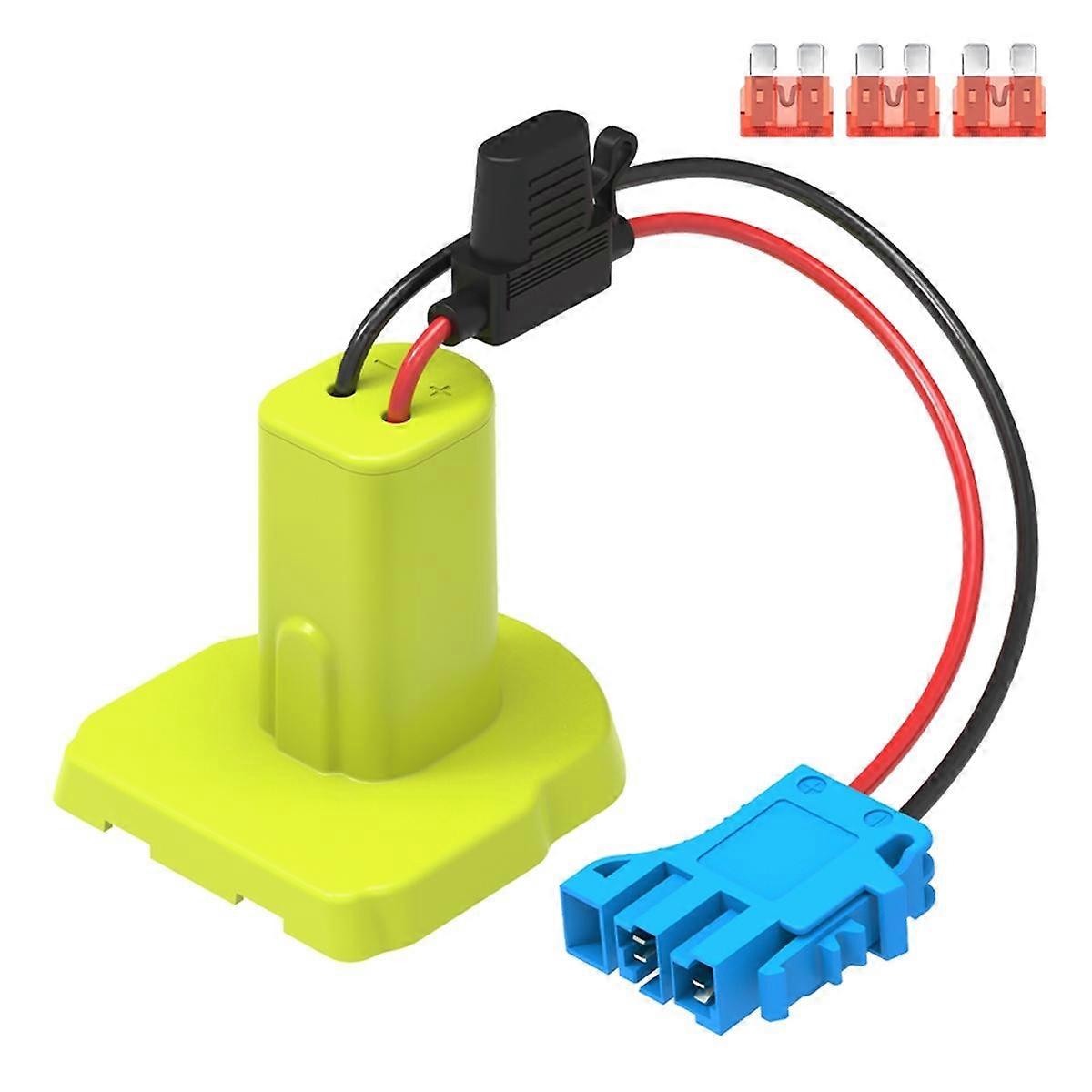 Battery Adapter for 18V Battery with Wire Harness Connector,Battery Converter with 3pcs 40A Fuses A