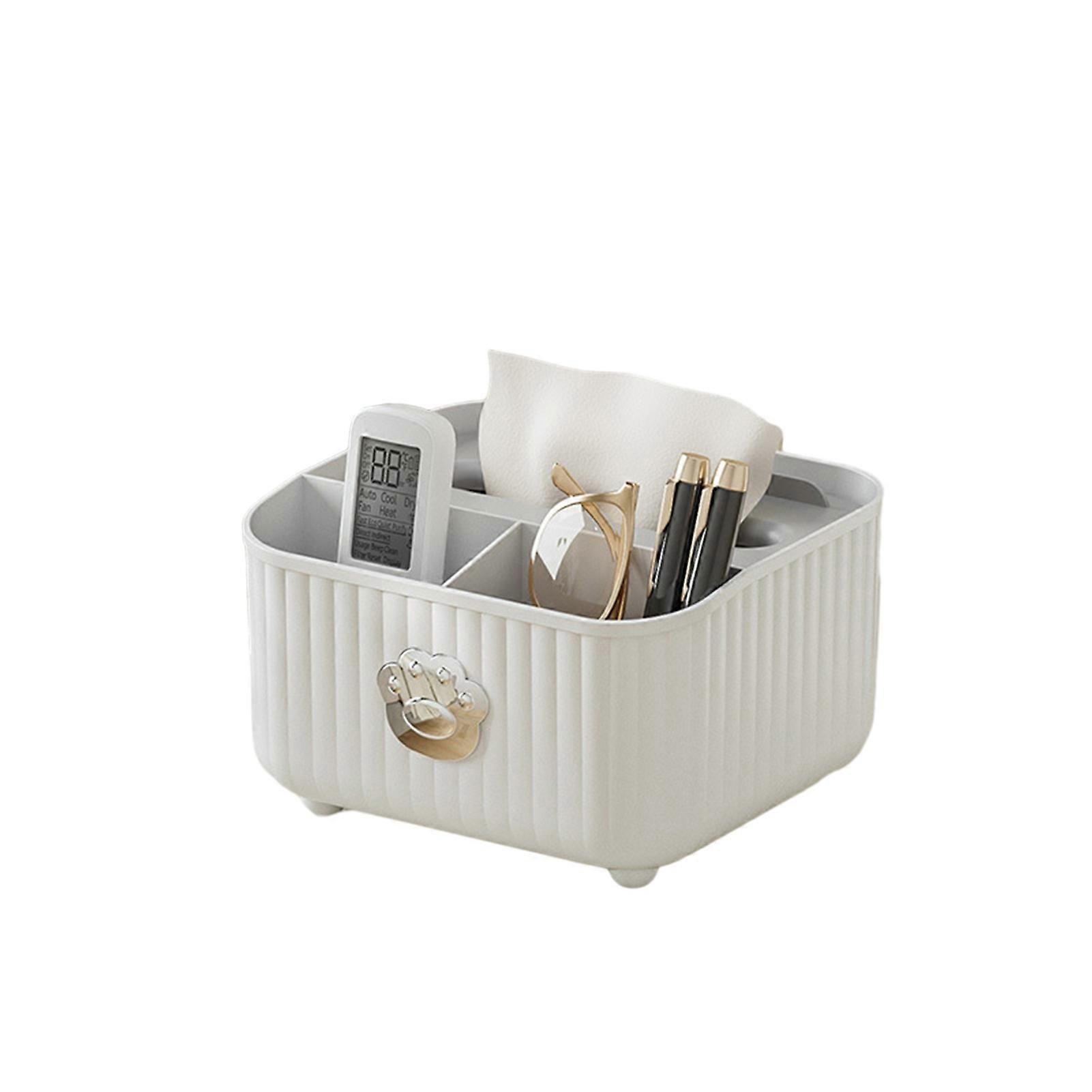 Cartoon Cat Paw Tissue Holder Modern Napkin Dispenser Container Multifunction Desktop Remote Control Stationary Pen Makeup Storage Box Jikaixiang