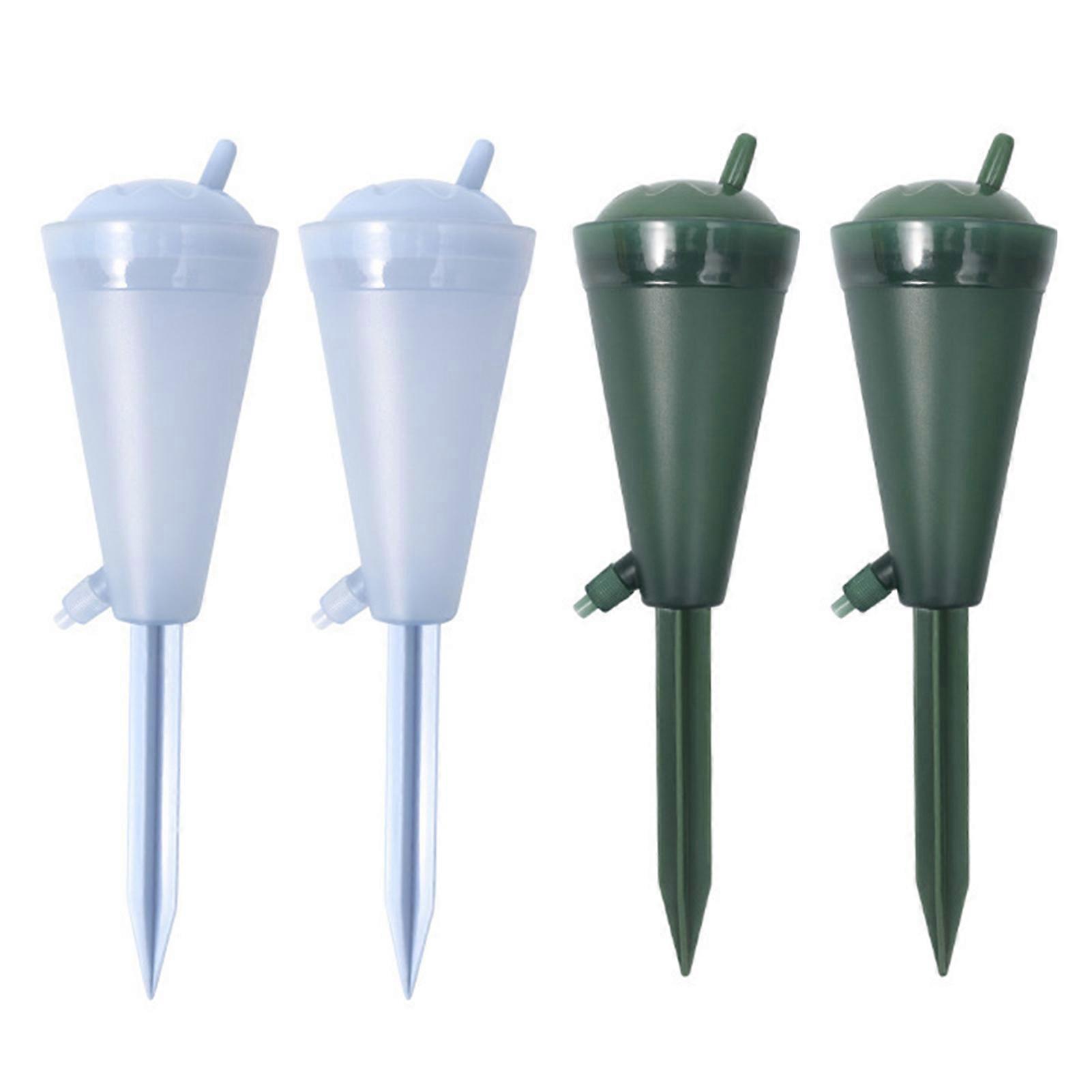 4 Pcs Self Watering Spikes Ice-Cream Cone Design Automatic Plant Watering Globes Precise Irrigation Control Plant Watering Devices Jikaixiang