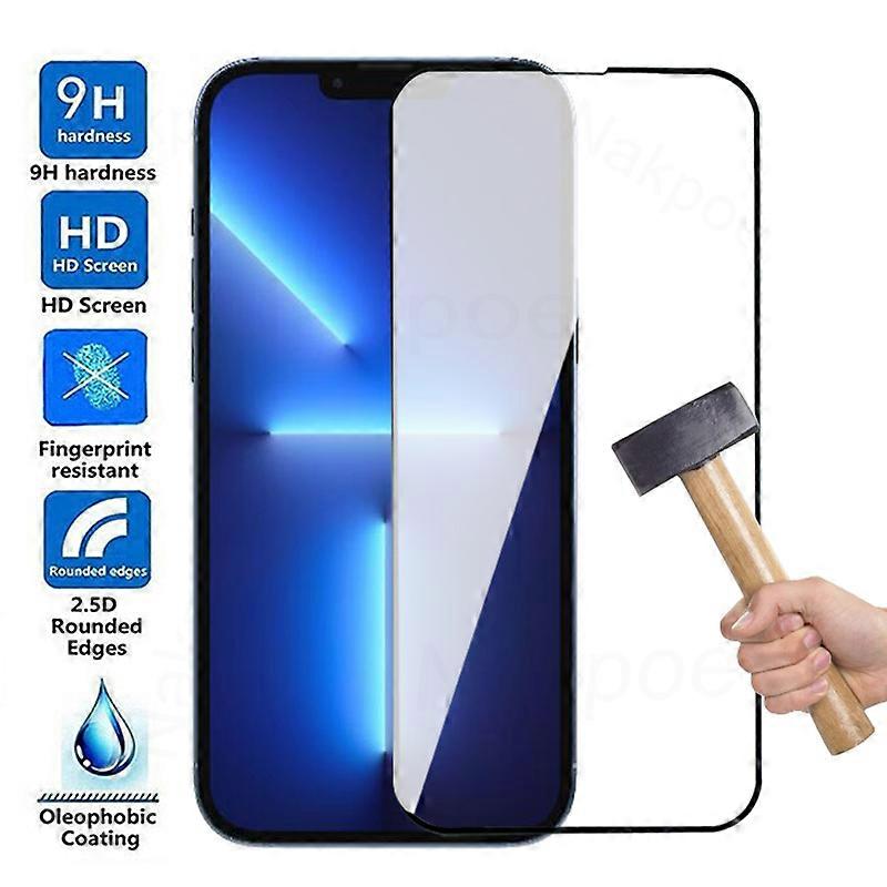 Vidro temperado 9D para Apple iPhone 14 13 12 11 Pro Max mini Protetor de Tela iPhone X XR XS Max 7 8 Plus SE 2020 Película Protetora