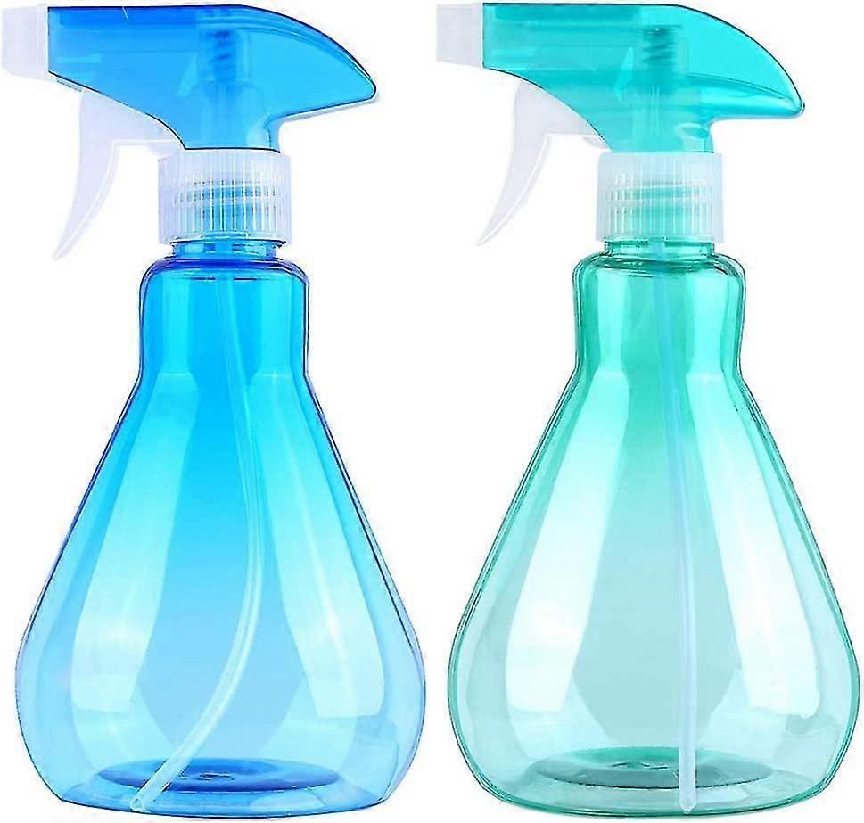 Spray Bottles, 2 Pieces Gift 500ml Empty Plastic Spray Bottle Leakproof With Mis