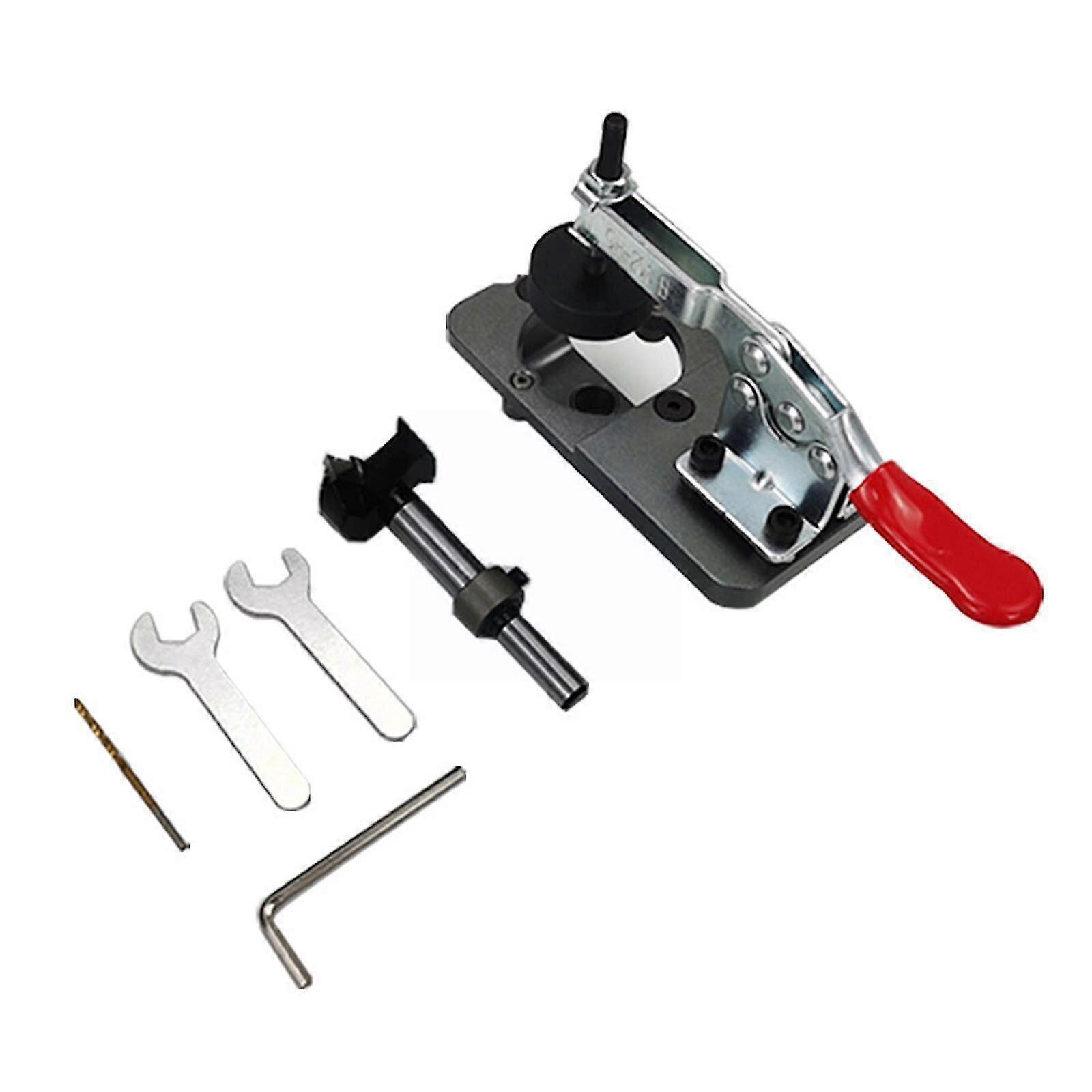 Fonson Hand Tools Woodworking 35mm Hinge Hole Opener Punch Tool Plate Cupboard Door Drilling Install Locator