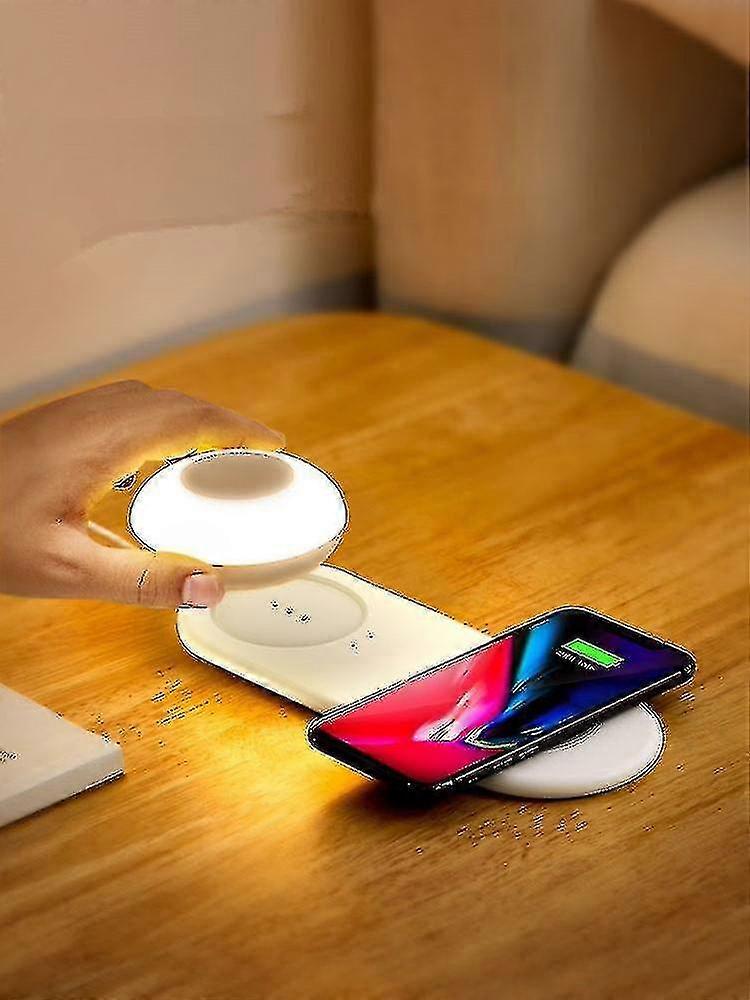 10w Magnetic Wireless Charger Compatible With Iphone Xiaomi Huawei Android Smartphone, With Led Recharge Night Light