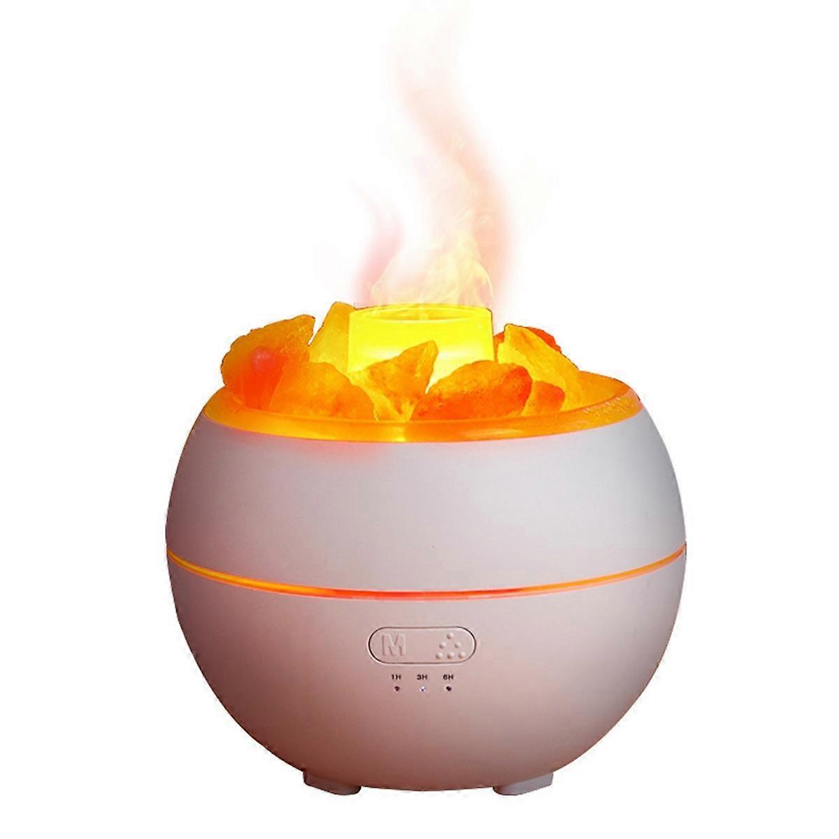 Salt Stone LED Light Humidifier USB Aromatherapy Night Light Mist Air Humidifier for Bedroom Home Desktop Office