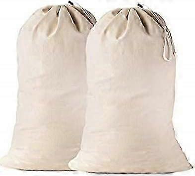 Saco de Lavanderia Extra Grande de Algodão - Saco de Cordão XL Resistente de 24 x 36 polegadas