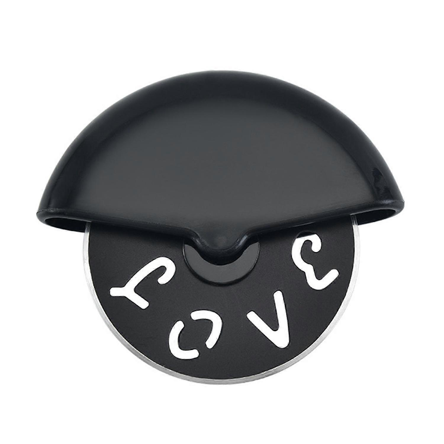 Stainless Steel Pizza Cutter Anti-rust Round Cutting Wheel Pizza Rocker Slicer with Lid Pastry