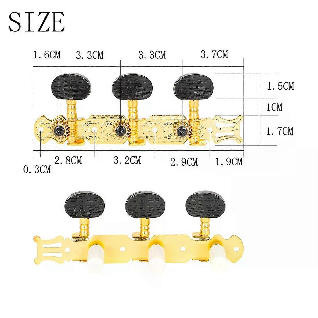 Classical Guitar Knobs Triple Guitar Tuners Machine Head Classical Guitar Tuning Pegs Knobs Classical Guitar Accessories Parts