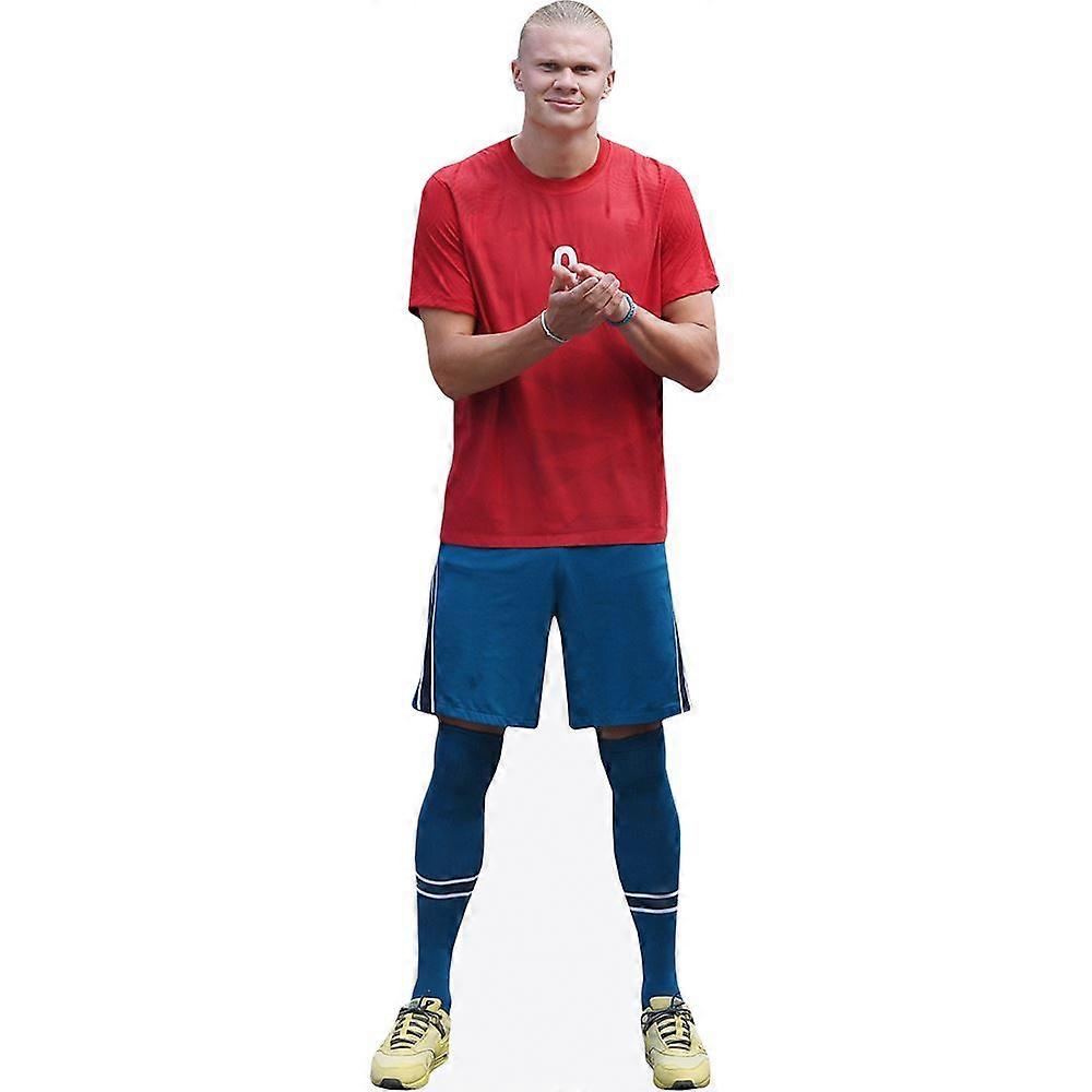 Erling Haaland (Shorts) Cardboard Cutout (lifesize OR mini size). Standee. Stand Up.