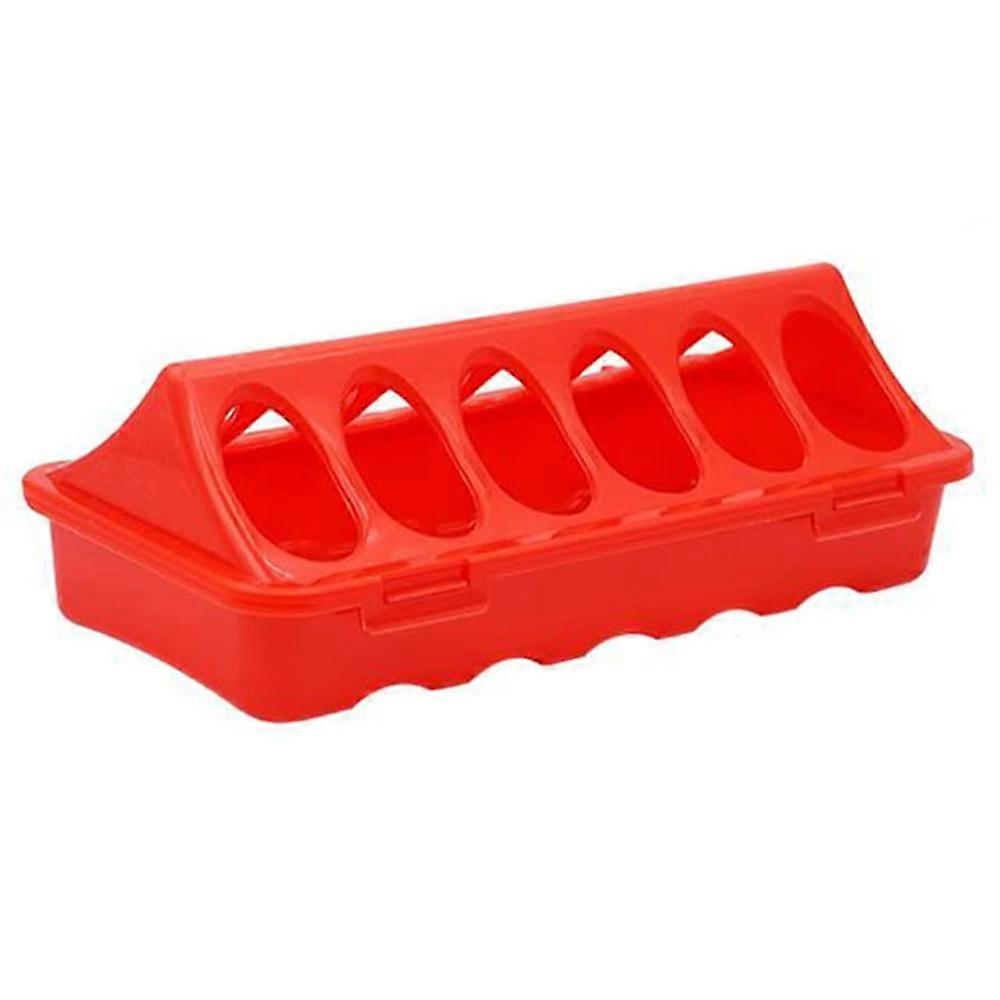 Type A Flip Top Poultry Feeder 12 Holes Plastic Feeding Tray for Chicken Duckling Bird