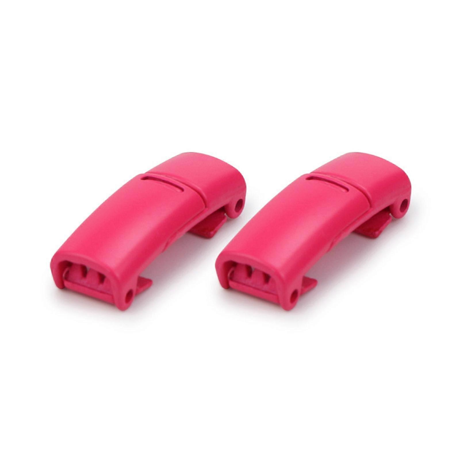 Magnetisk Metall Skolisse Spenne - Tieless Design for Easy Slip-On Sko - Rose Red