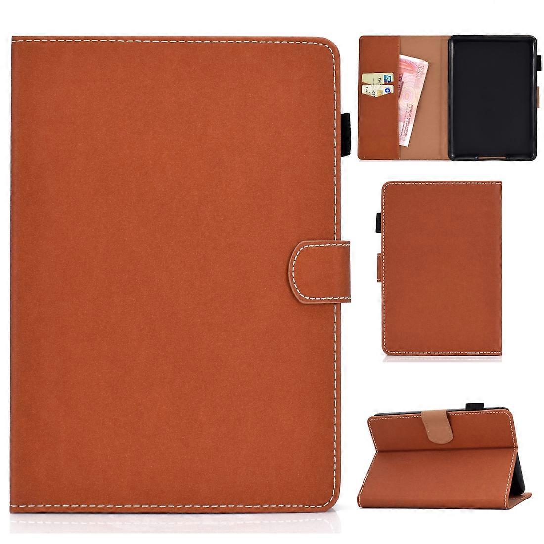 Solid Color Tablet PC Universal Magnetic Horizontal Flip Leather Case with Card Slots & Holder For Kindle Paperwhite 4 / 3 / 2 / 1