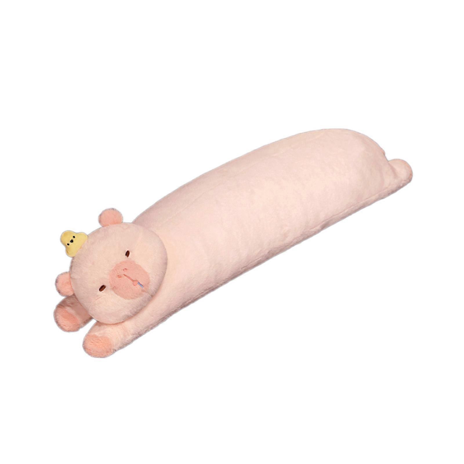 Soft And Supportive Long Capybara Pillow Stuffed Animals Plushies For Enhances Relaxation Suitable For Any Age Group Pink S