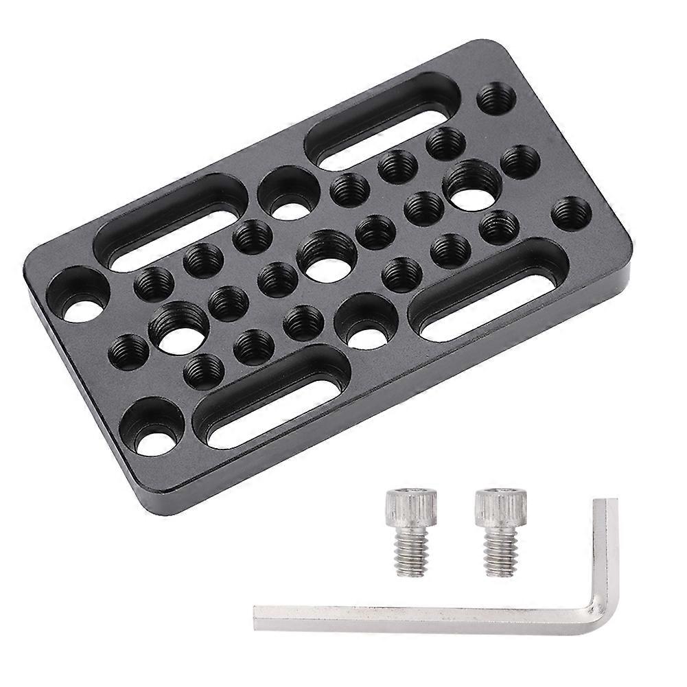 Tripod Mount Adapter Plate with 1/4" 3/8" Threaded Holes Accessories