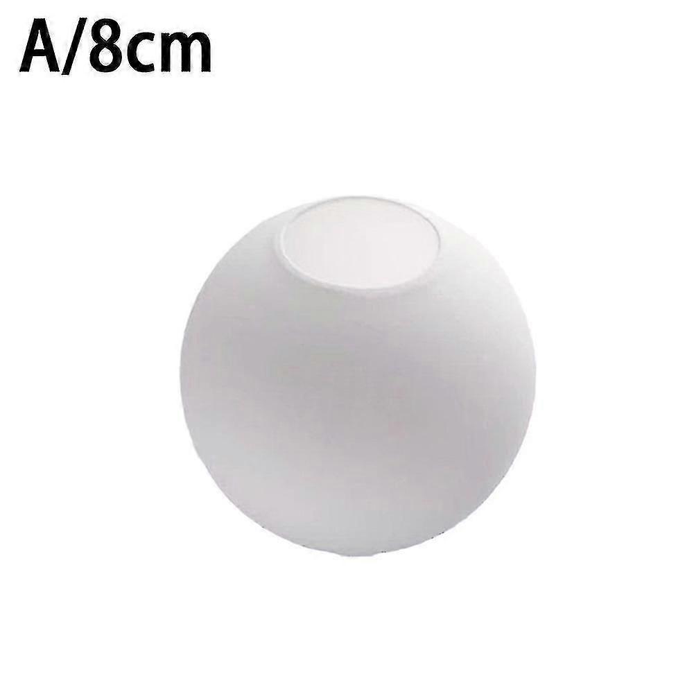 Matte White Globe Glass Lamp Shade Replacement Round Light Cover Fix-Yvan