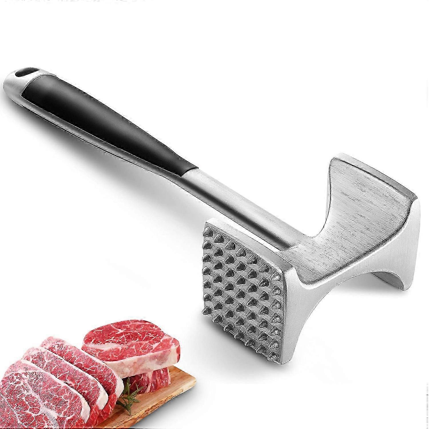 Double-Sided Meat Tenderizer With Comfort Grip Handle