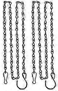 4 kæder i rustfrit stål til ophængning til fuglefoder, vildtfuglefoder
