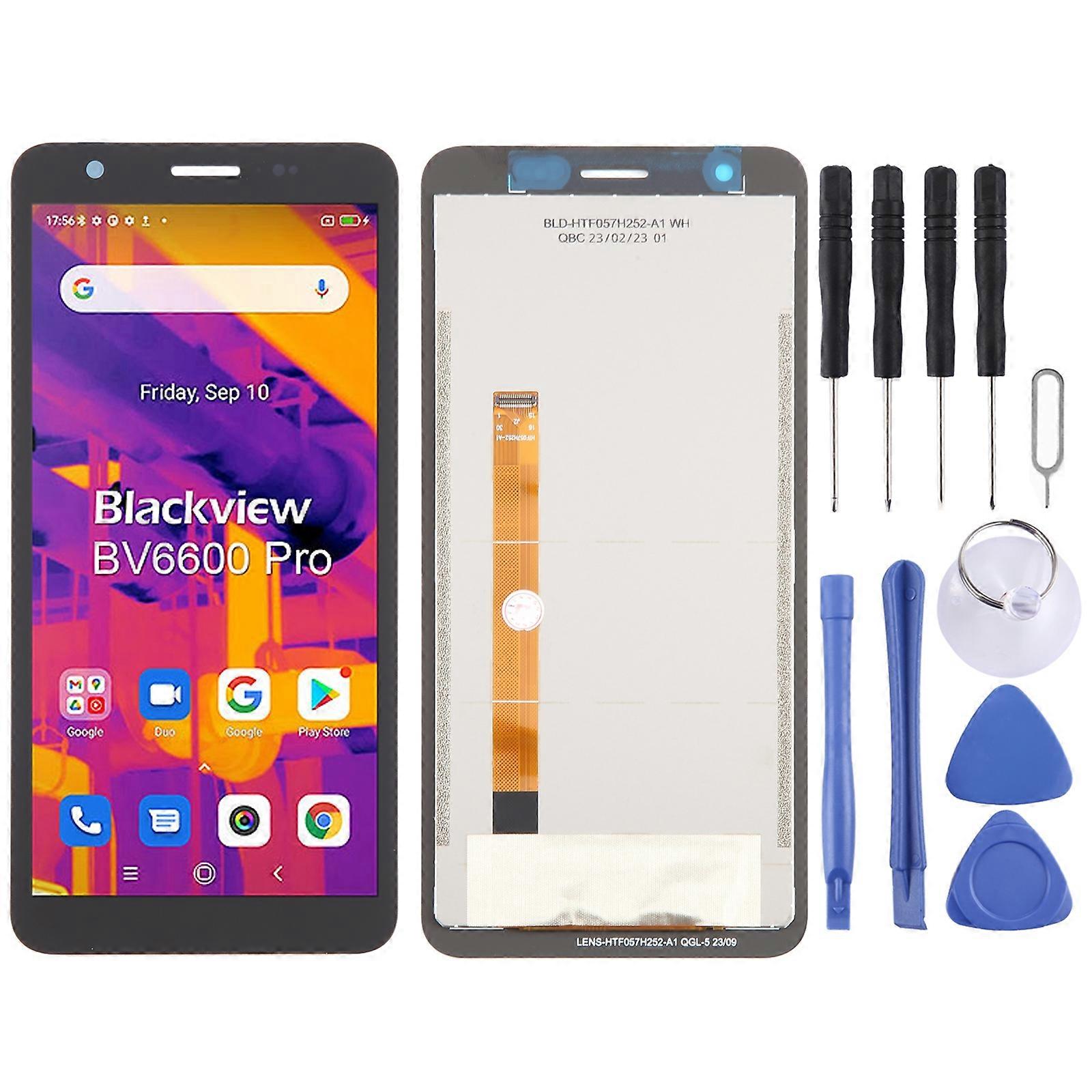 Ecran LCD COMPATIBLE pour Blackview BV6600 Pro avec Digitizer Full Assembly (Noir)