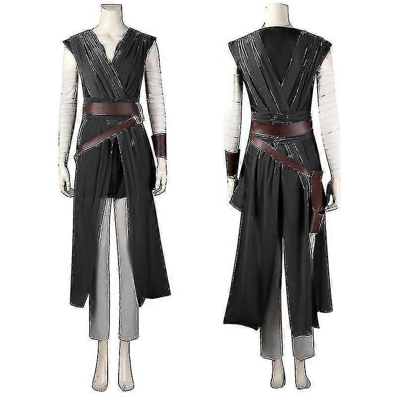 レイコスプレコスチュームブラックジェダイナイトフルセットハロウィーンカーニバルコスチューム大人用