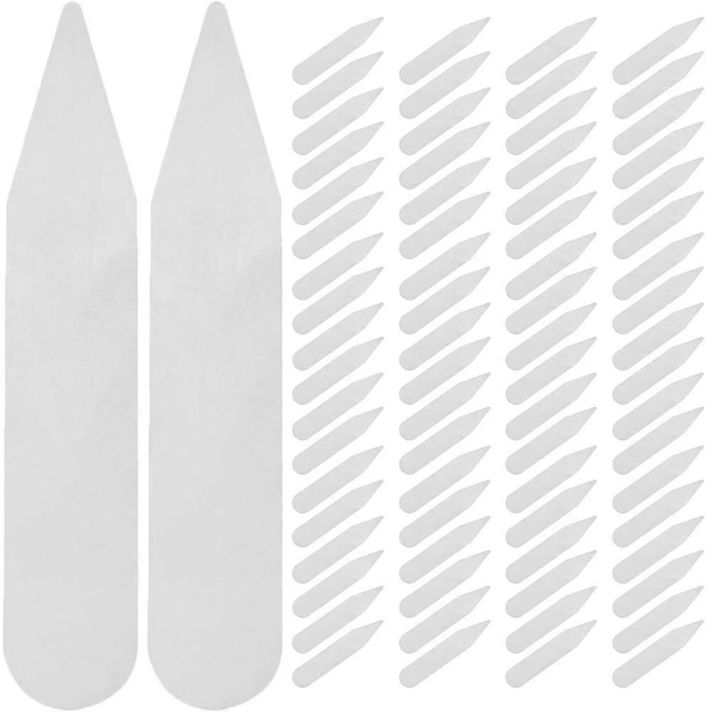 200pcsシャツカラーインサートシャツカラーサポートカラーステイメンズシャツ用カラープロテクター