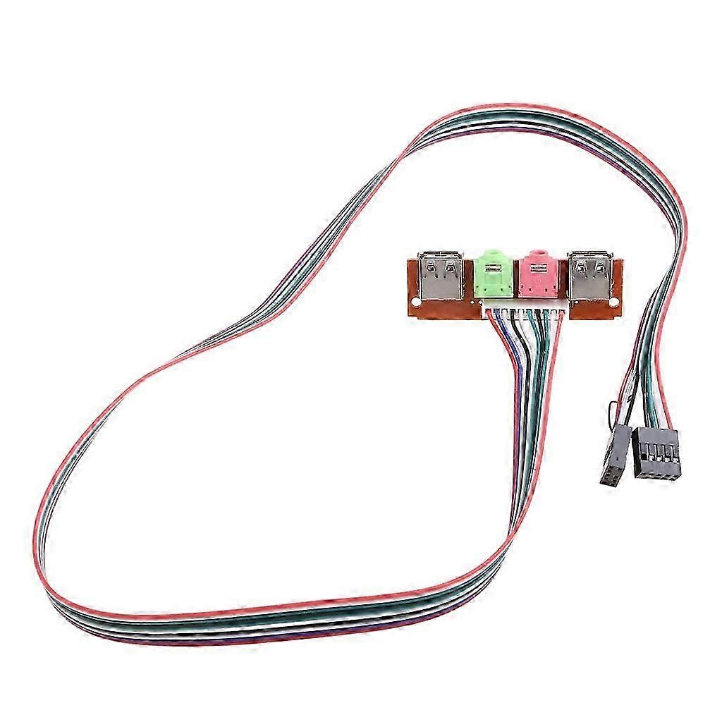 6.8CM PC Computer Cable & ConnectorCase Front Panel USB/ Audio Front USB 2.0