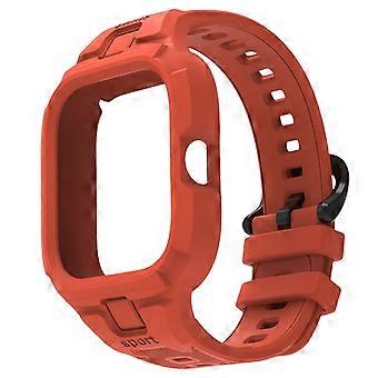 Mises à niveau Bracelet de remplacement en silicone Bracelet souple réglable Bracelet confortable S’installe simplement pour la montre 4 Blanc