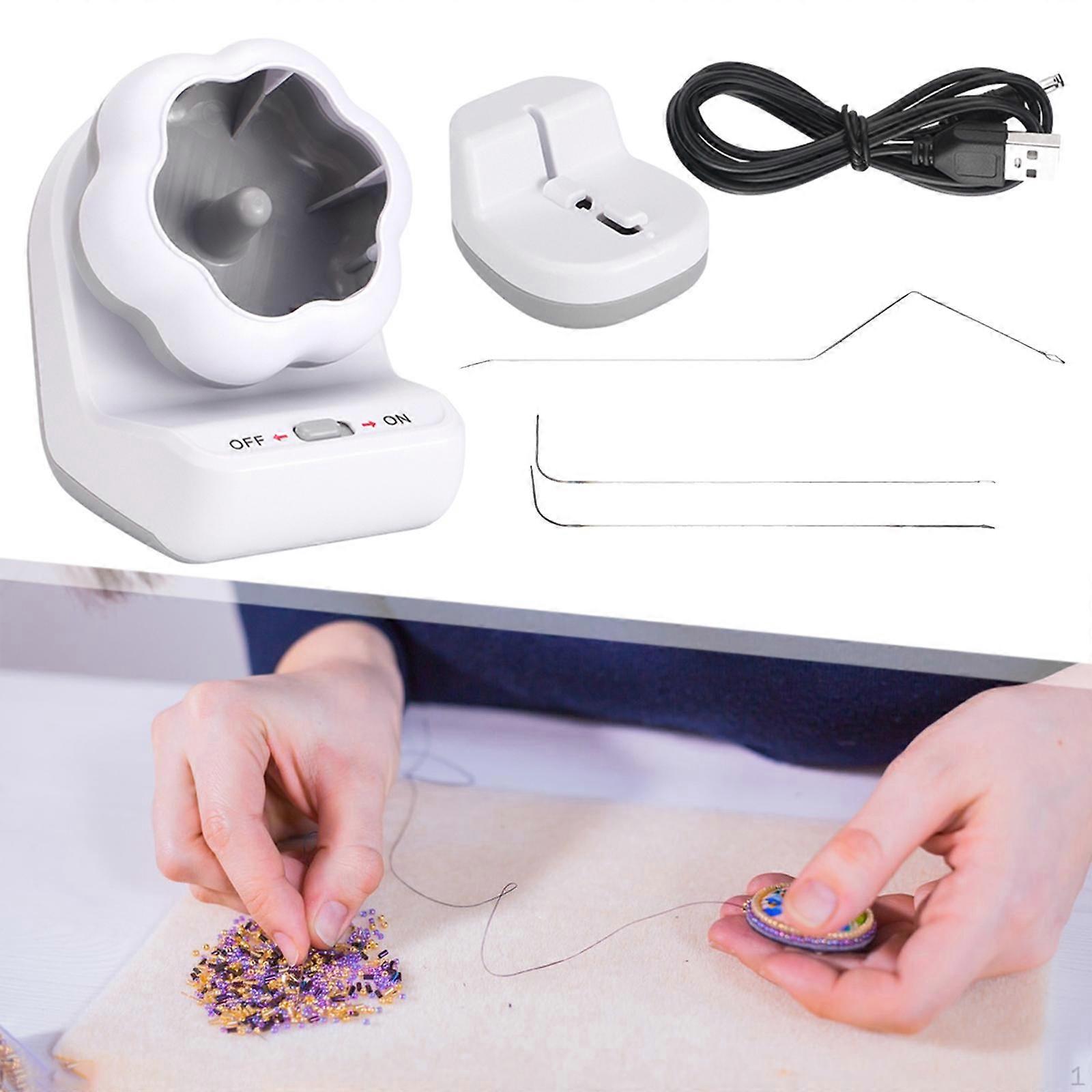 Electric Bead Spinner Bowl Fast Beads Practical Beading Machine Quickly String Tool Waist