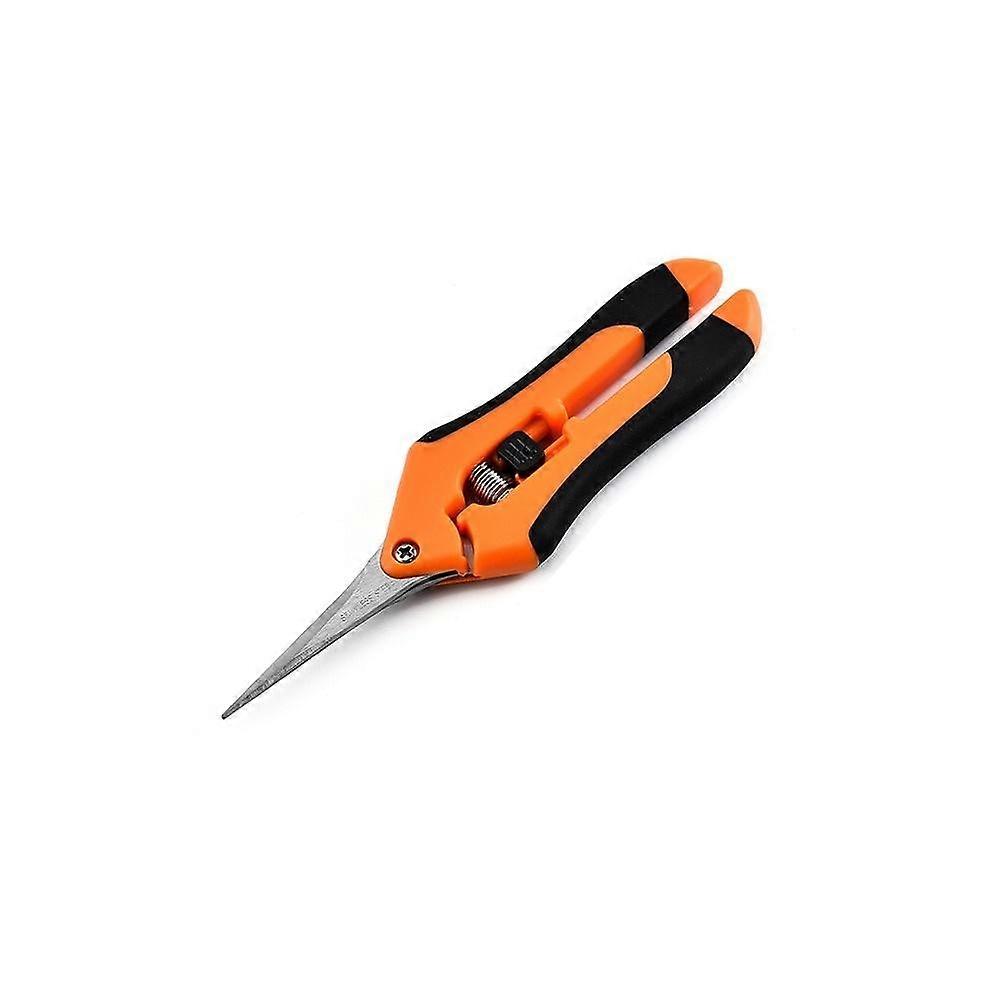 1PCS Bud Trimming Scissors Professional Stainless Steel Gardening Hand Pruners Micro-Tip Pruning Snips with Straight Blades for Herb Plants Flowers