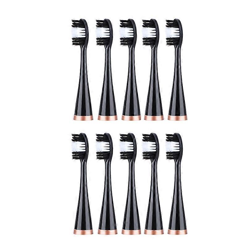 10PCS Electric Toothbrush Heads Replacement Brush Heads,Black
