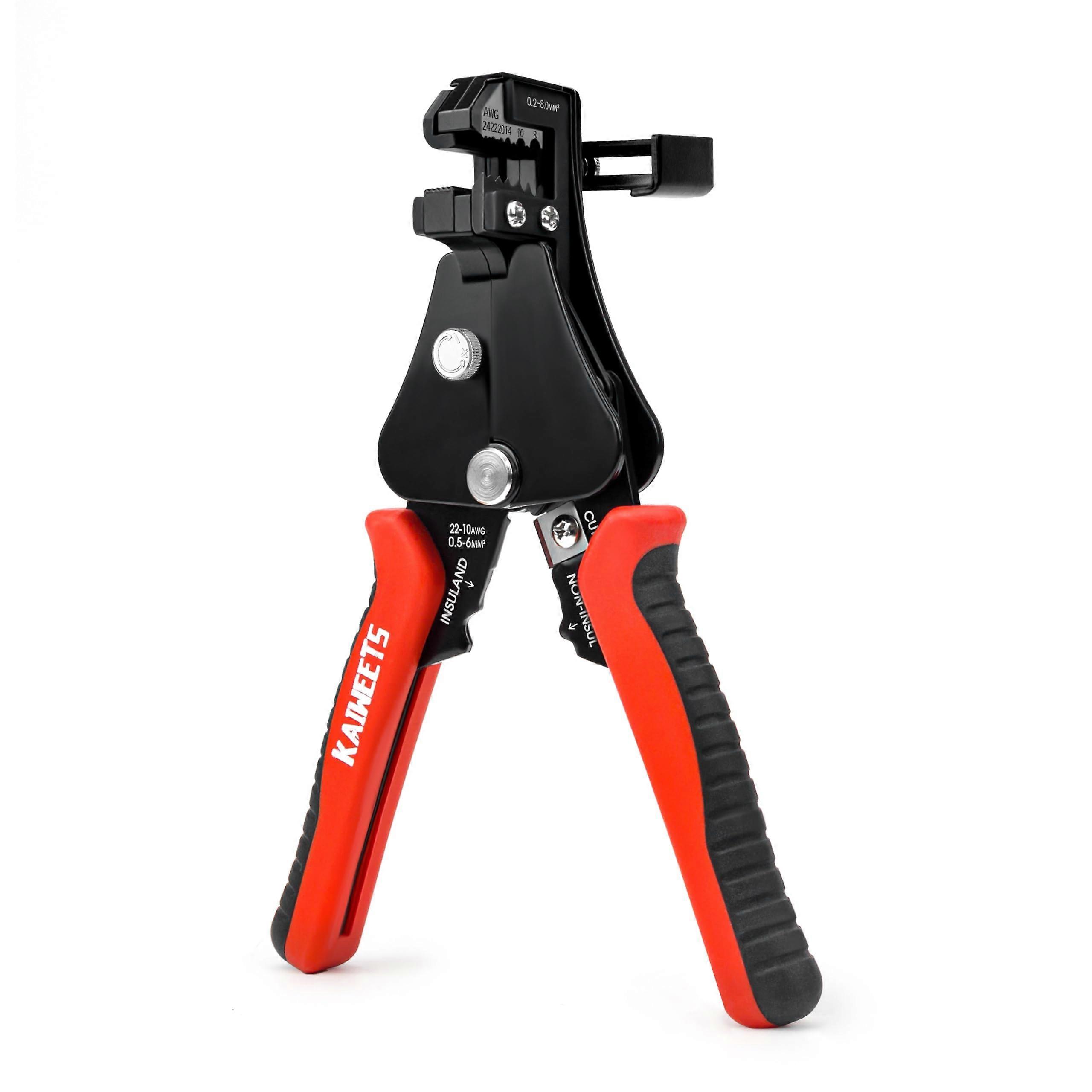 Adjustable Electrical Wire Stripper and Cutter, Heavy-Duty Ergonomic Design, Adjustable Blades, Non-Slip Grip