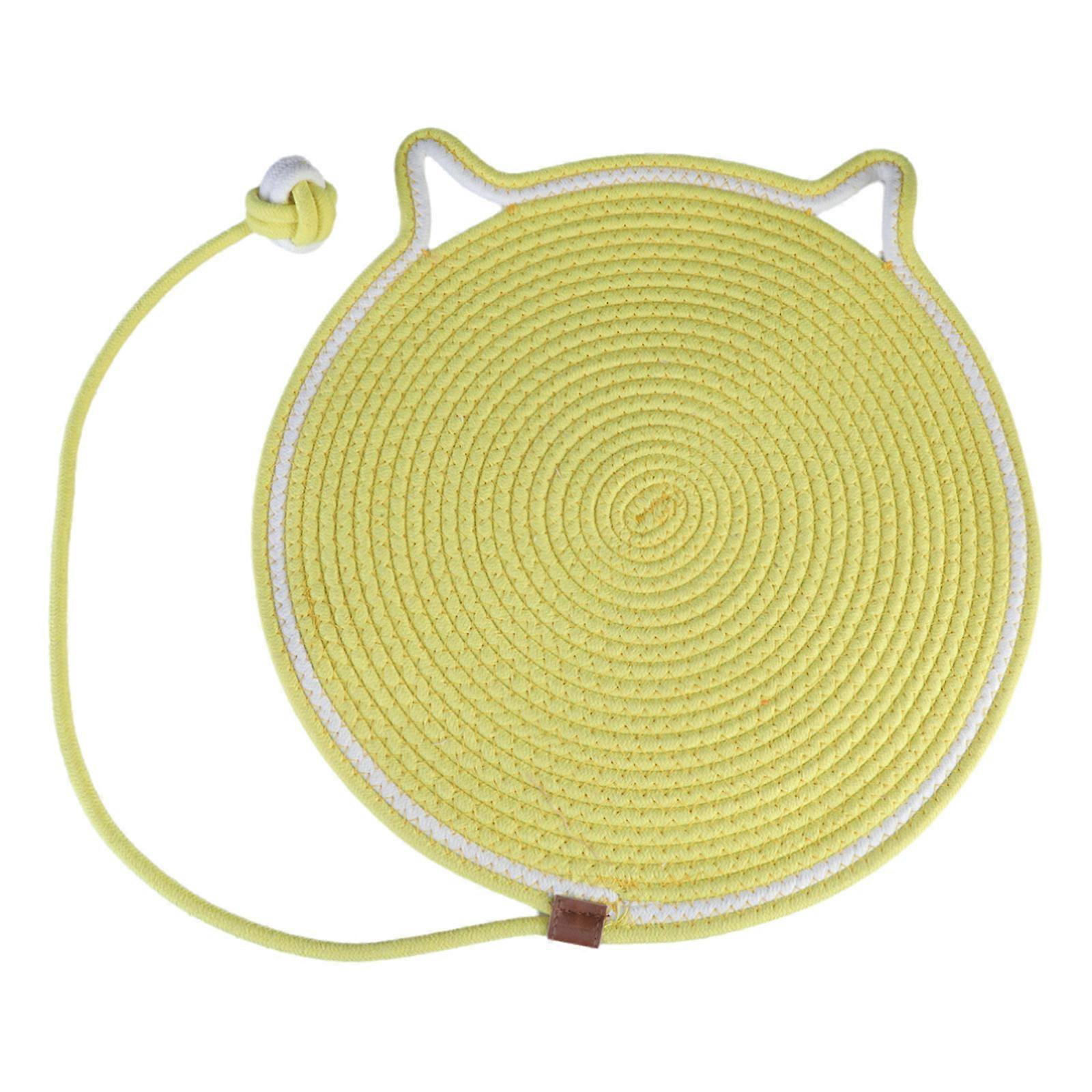 Creative Kittens Play Pad Scratch Resistant Nest for Kittens Cartoon Kittens Comfortable Mat Multiple Color Mat Yellow