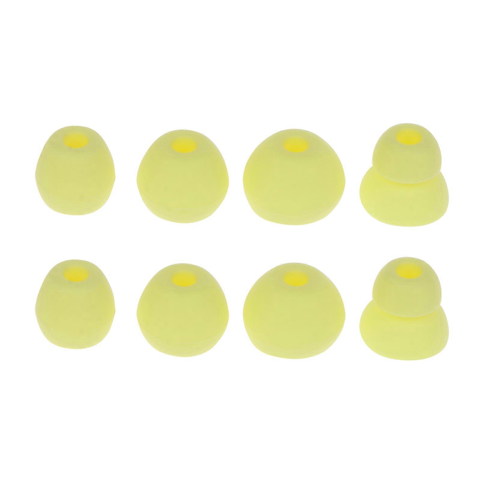 8Pcs Silicone In-Ear Compatible Bluetooth Étui Pour Tourne2.0 Couvre Earcaps Pad Earbud Earbud Earbud Eartips Jaune