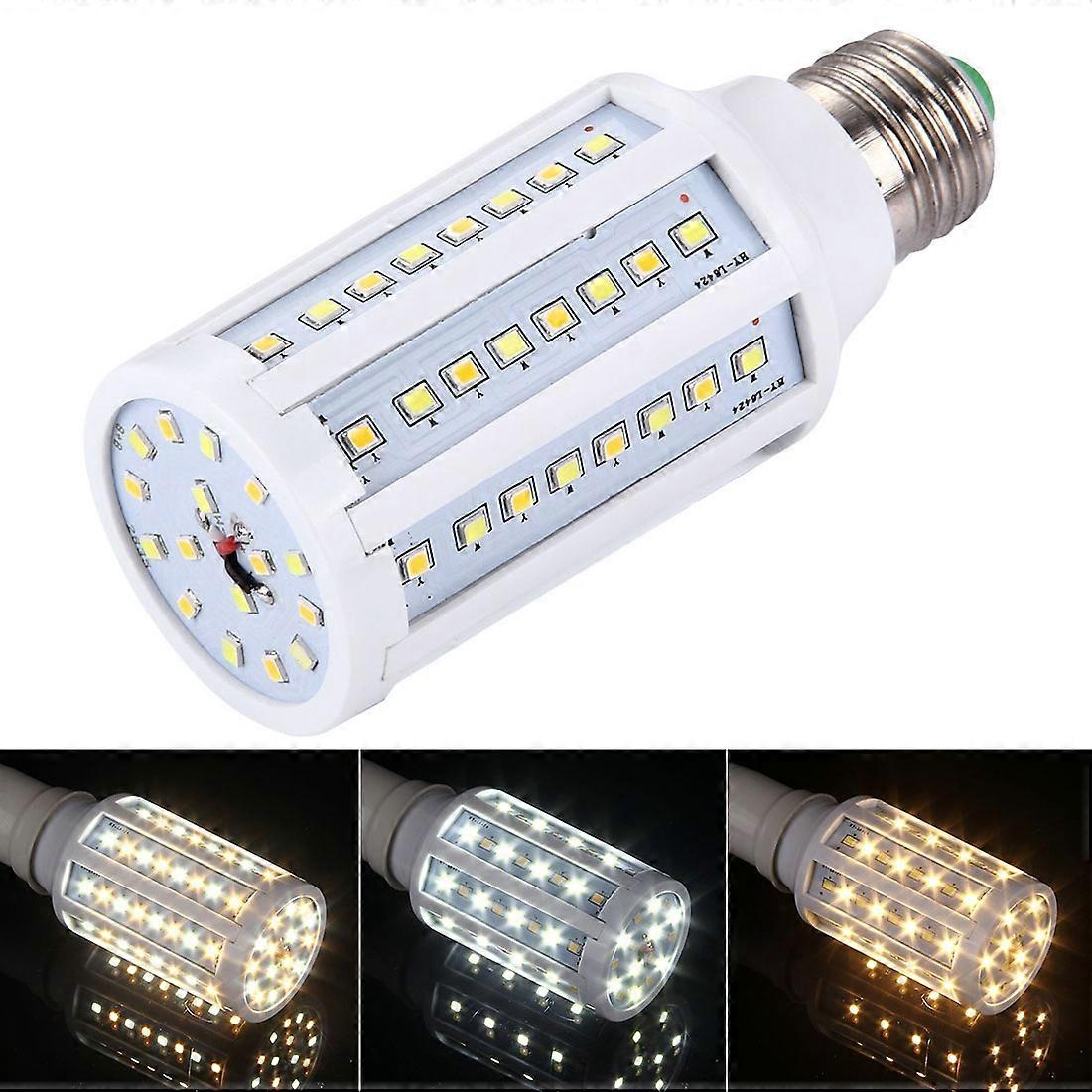 15W Section Dimmable Corn Light Bulb, E27 80 LED SMD 2835, AC 220V