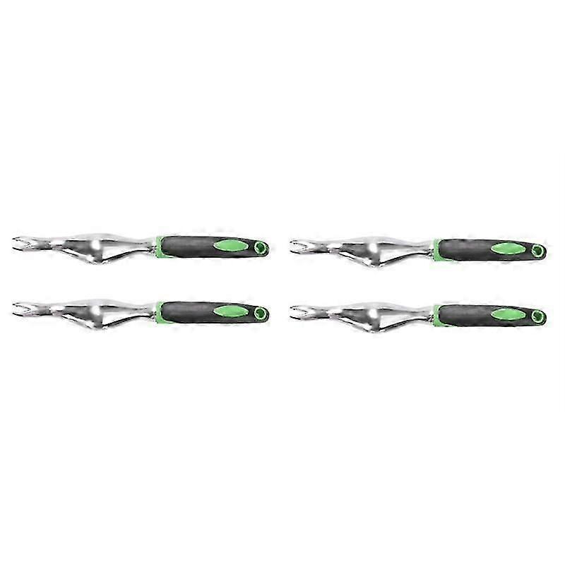 4Pcs Hand Weeder Tool Garden Weeding Removal Gardening Weed Puller with Ergonomic Handle for Lawn F