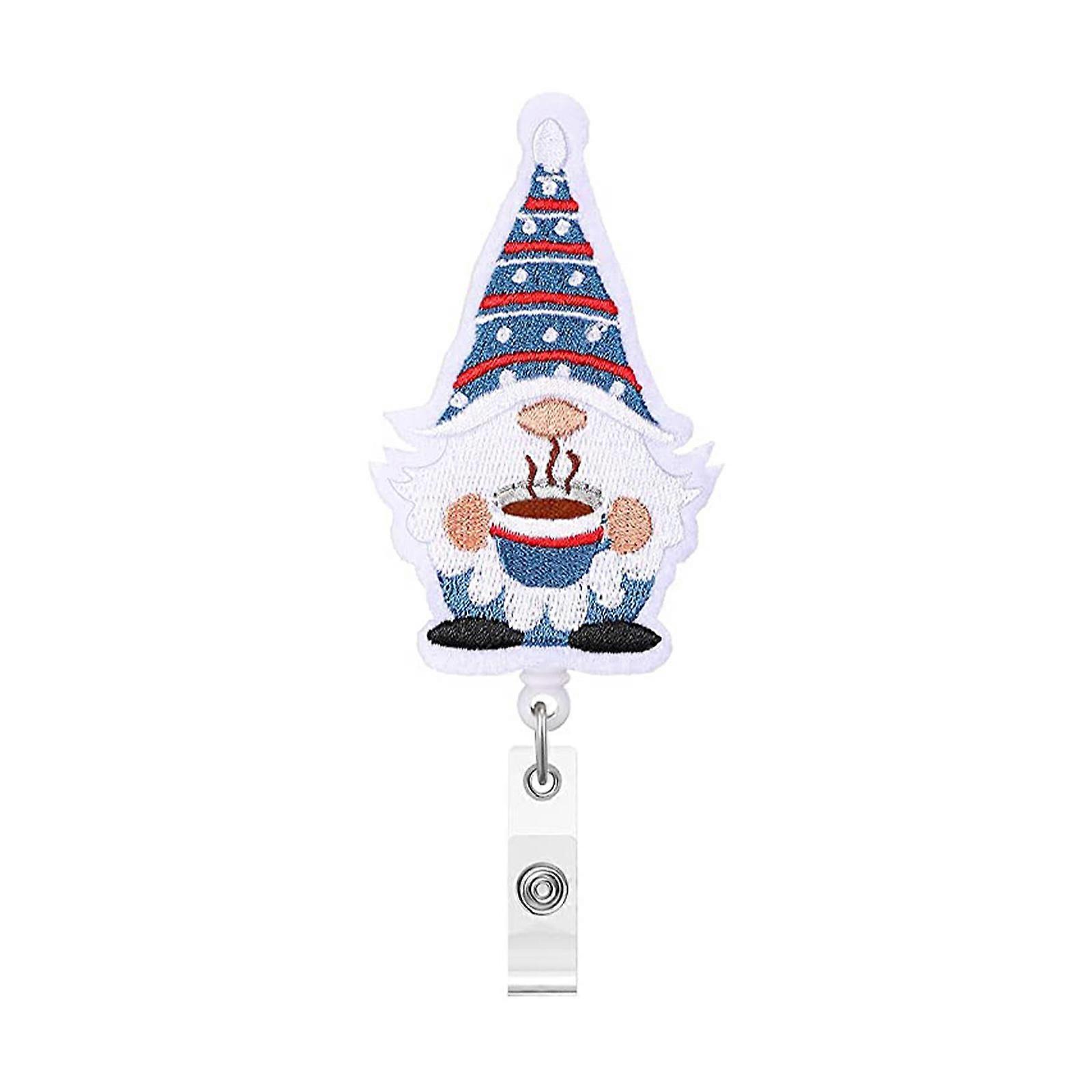 Carte d’identité Lanières Feutre Badge Reels Carte d’identité Nom Tag Holder Porte-badge rétractable Noël Halloween Party Cadeaux Fournitures