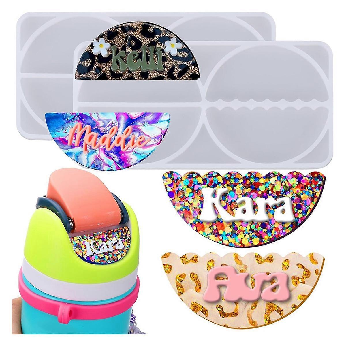 Name Tag Resin Mold Silicone,4cavity Name Tag Silicone Mold