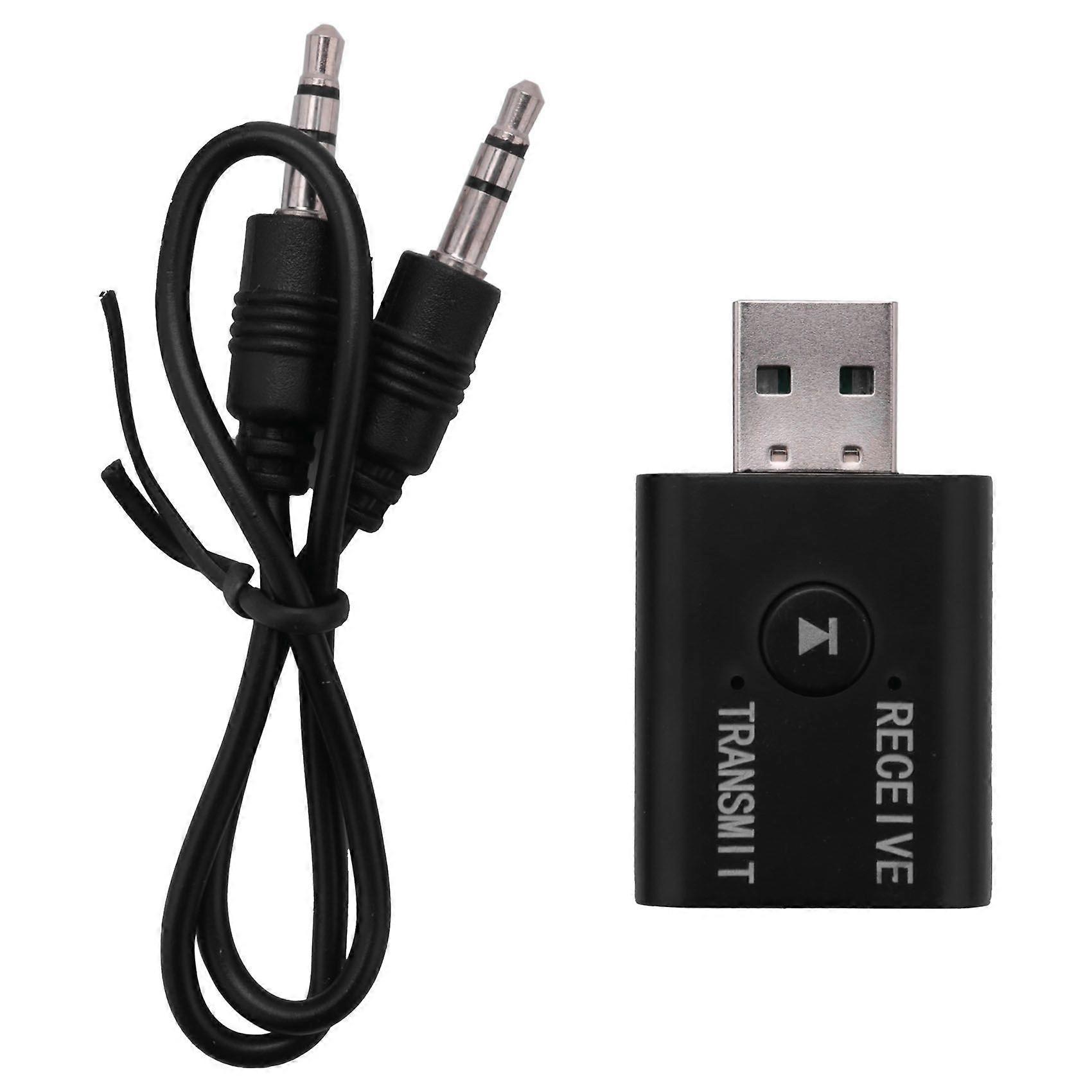 Mini Wireless Bluetooth Receiver Adapter 5.0 Audio Transmitter Stereo Dongle Aux USB 3.5 mm for Lap