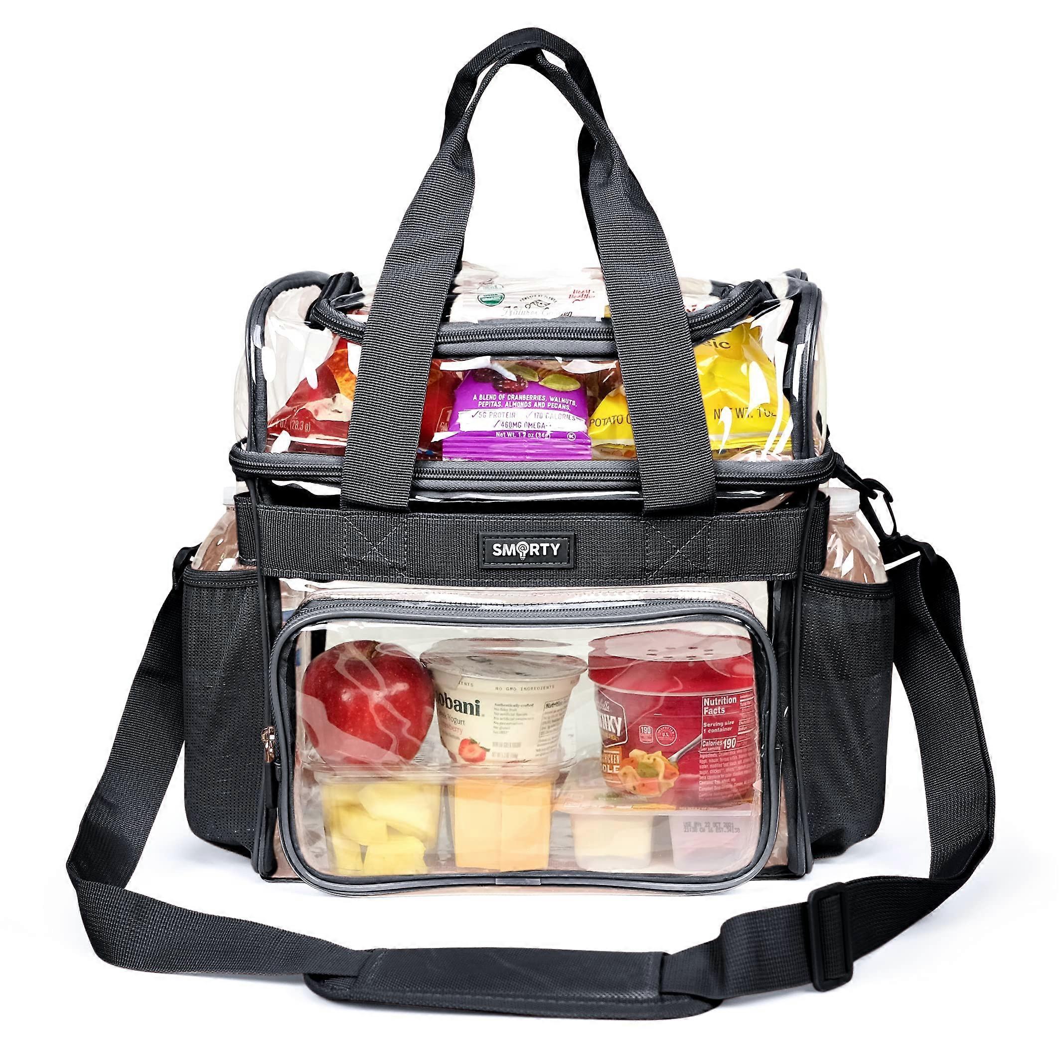 Job Approved XL Heavy Service Type Transparent Lunch Box Shoulder Bag with Waterproof Material and Durable Design