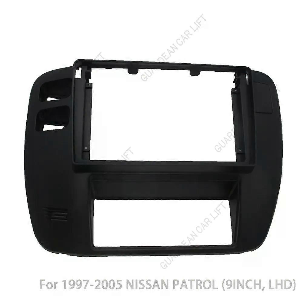 Car Android Radio Frame GPS Stereo Player 2DIN Head Unit Car Radio Fascias Dash Frame Panel compatible for  1997-2005 NISSAN PATROL (9INCH)