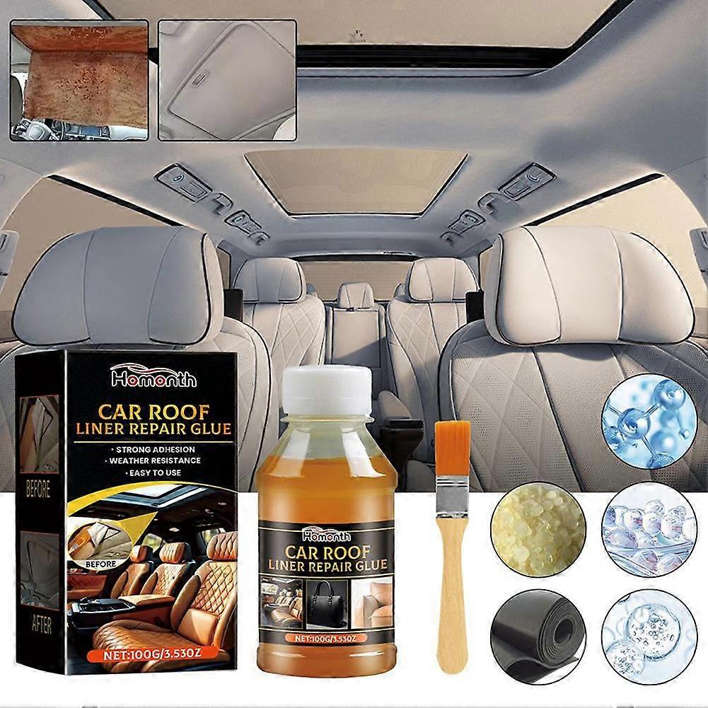 Car roof lining adhesive quick drying traceless adhesive