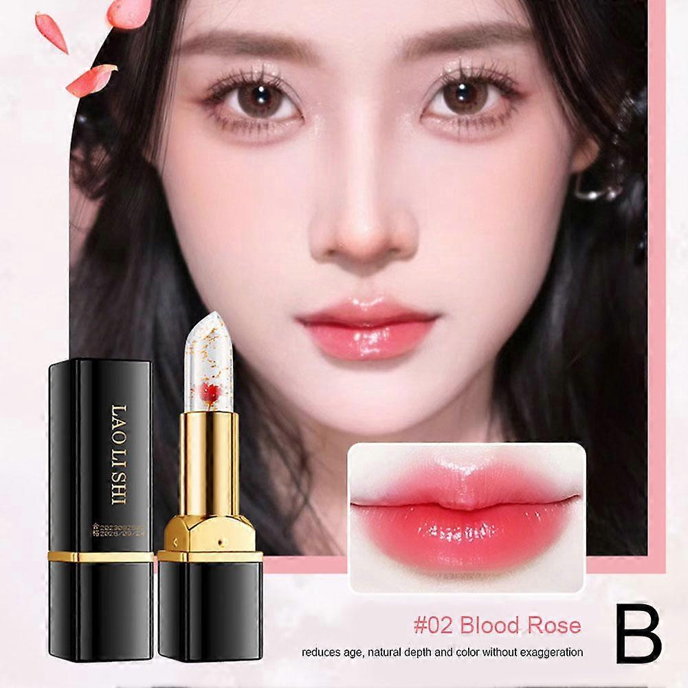 Farbwechselnde Lippenstifte mit Blumengelee