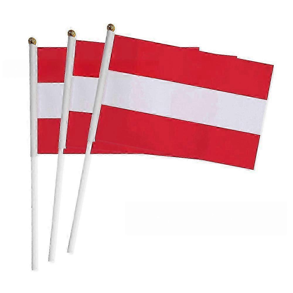 50pc Austria 2024 European Cup hand-waved flag national flag fan flag polyester flag pongee with rod 1421cm