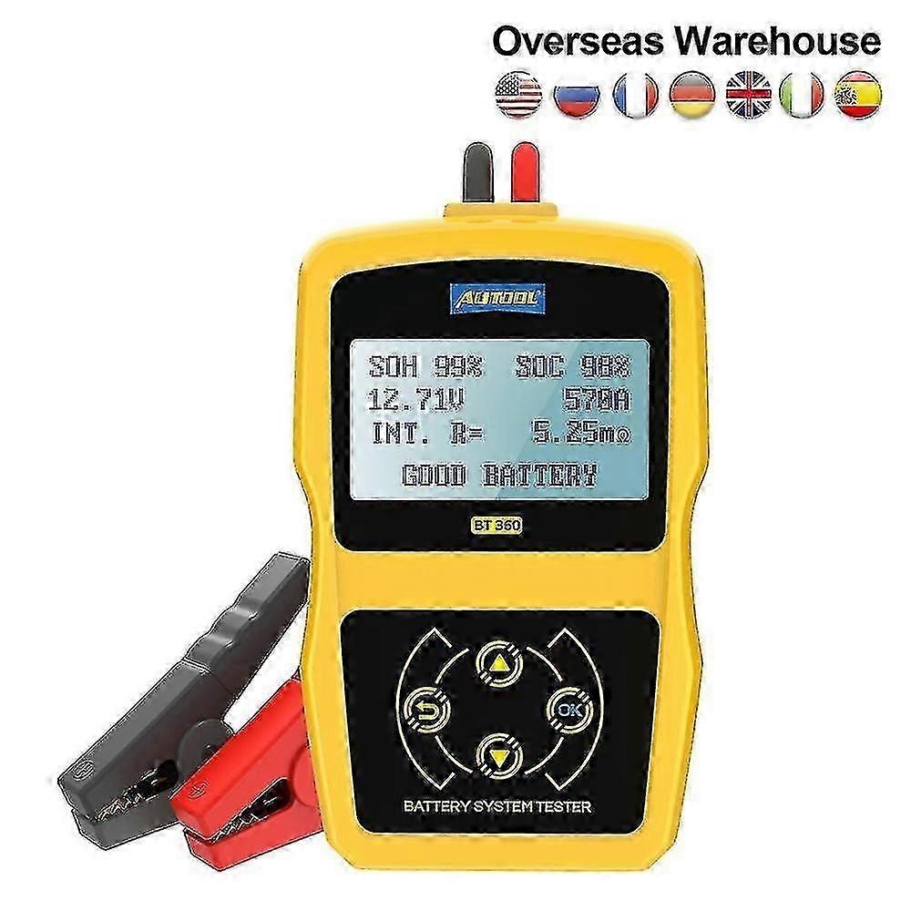 Autool Bt360 Car Battery Tester Analyzer Digital 12v Auto Automotive Diagnostic Batterys Analyzer Cca Bt-360