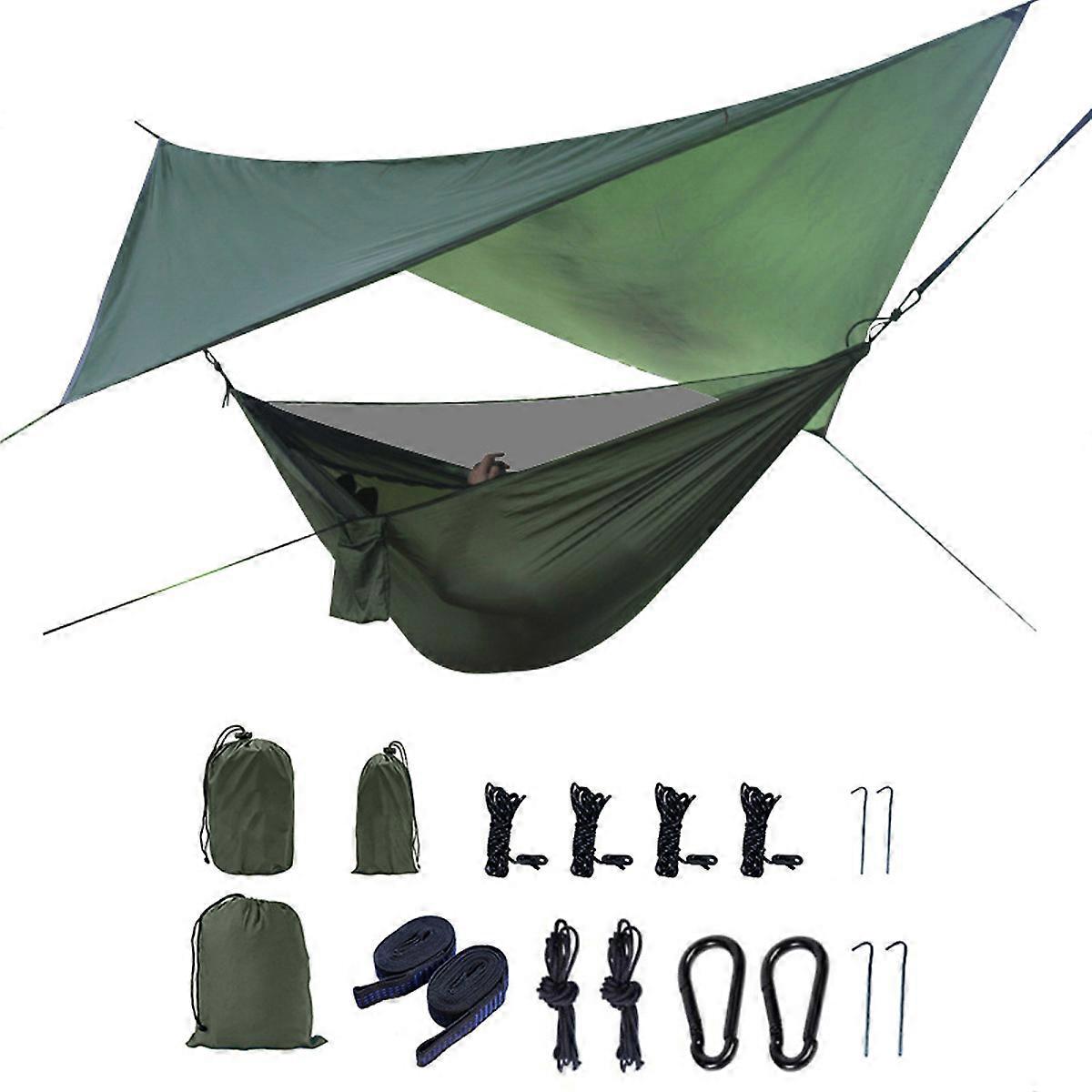 Mosquito Net Hammock Canopy Set Anti Mosquito Automatic Elastic Hammock Anti UV Canopy