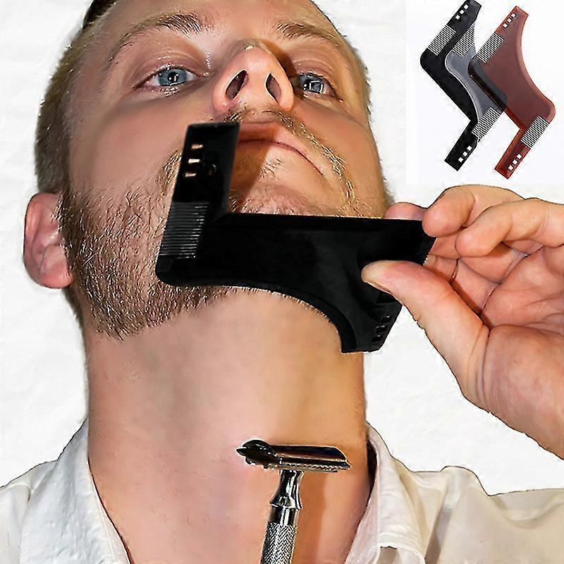 2 Pack Men's Beard Brush Sideburn Styling Comb