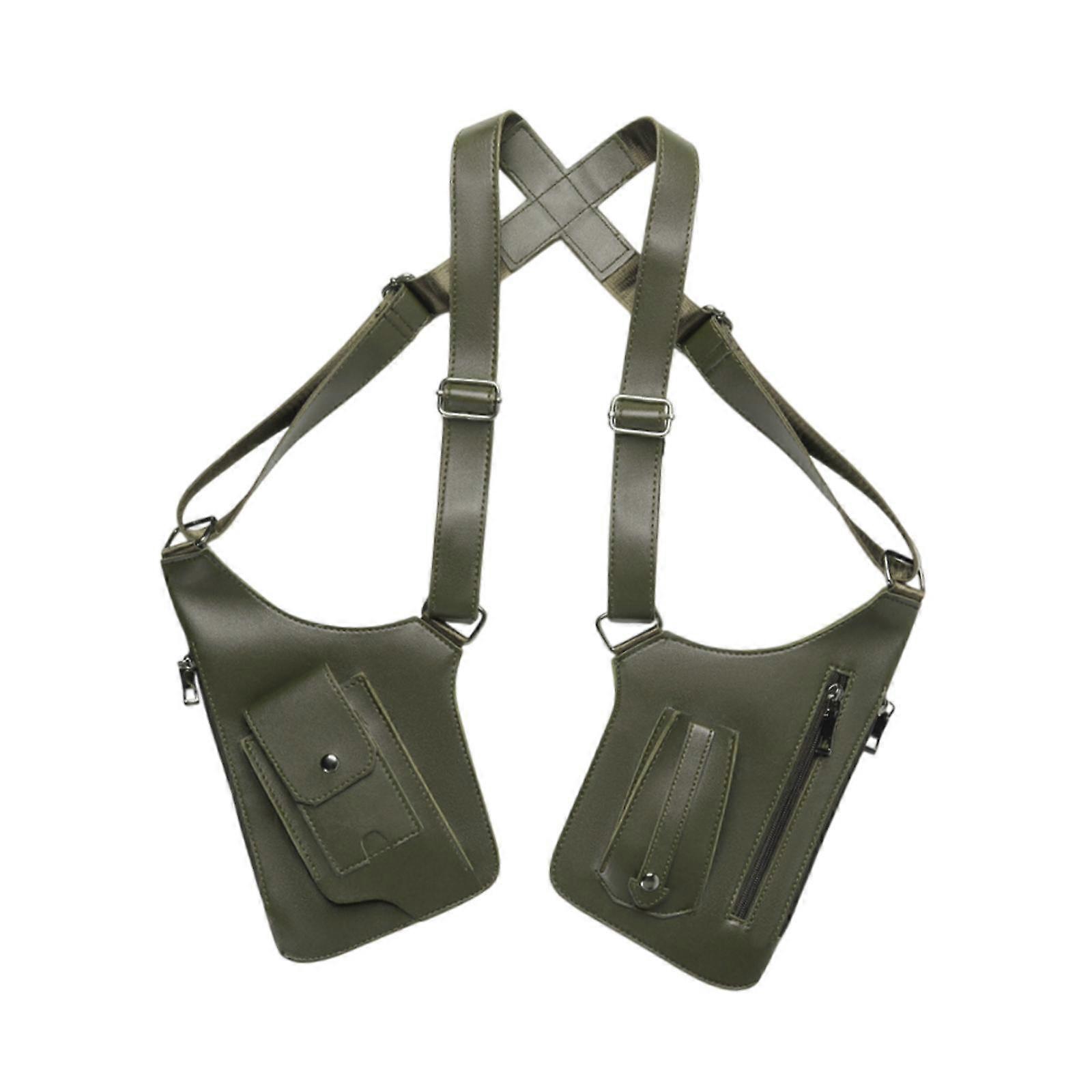 Double Shoulder Armpit Bag Green for Party Favors Shopping Stage Performance