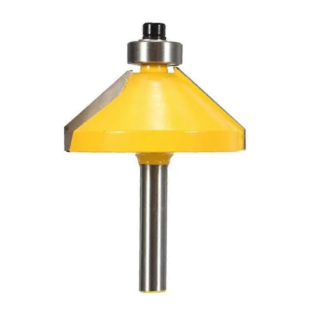 Chamfer Mill Tool 1/4 Inch Shank 45 Degree Router Bit Set for Woodworking Edge Forming and Shaping